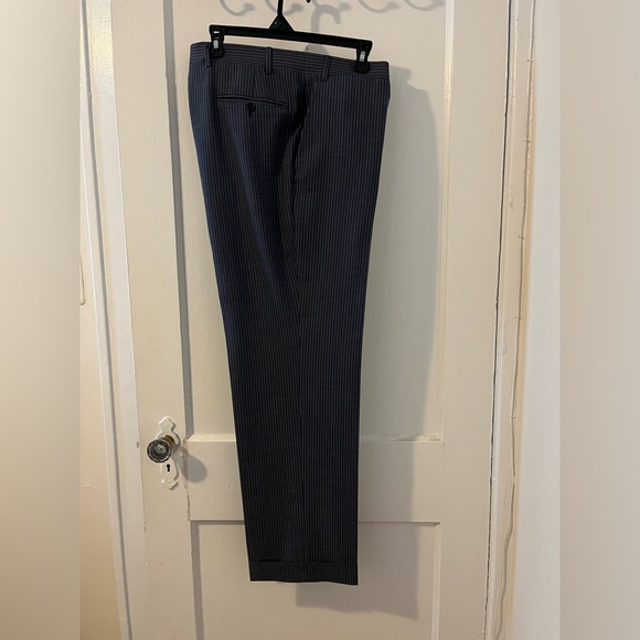 Canali suit Blue and White Pin Stripes 2 piece double vents single breasted - Picture 7 of 11